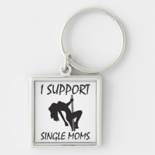 Ik steun Single Moms Sleutelhanger
