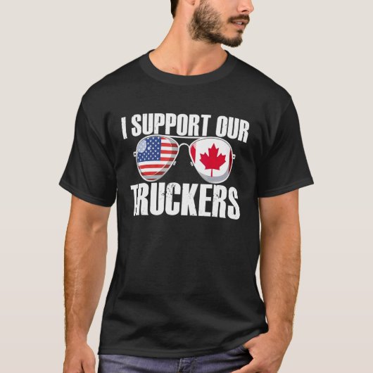 Ik steun Truckers Freedom Convoy 2022 T-shirt (Voorkant)