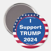 Ik steun TRUMP 2024 ijskastmagneet Magneet (Voorkant / Achterkant)