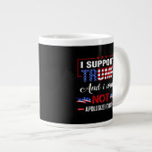 Ik steun Trump Grote Koffiekop (Voorkant rechts)