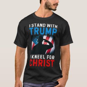 Ik Steun Trump Is Mijn President Kniel Jezus Chr T-shirt