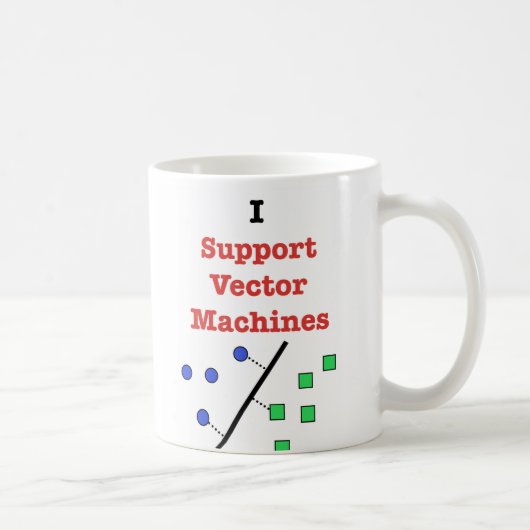 Ik steun Vector Machines Koffiemok (Rechts)