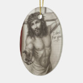 Ik Stierf Voor Jou Keramisch Ornament (Links)