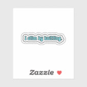 Ik stim door blauwe neurodiversiteit te breien sticker (Vel)