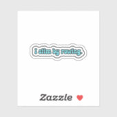 Ik stim door blauwe neurodiversiteit te laten groe sticker (Vel)