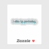 Ik stim door blauwe neurodiversiteit te tuinieren sticker (Vel)