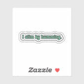 Ik stim door groene neurodiversiteit te neuriforme sticker (Vel)