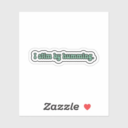 Ik stim door groene neurodiversiteit te neuriforme sticker (Vel)