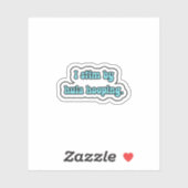 Ik stim door hula hooping blauwe neurodiversiteit sticker (Vel)