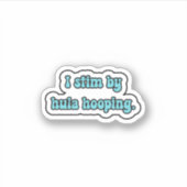 Ik stim door hula hooping blauwe neurodiversiteit sticker (Voorkant)