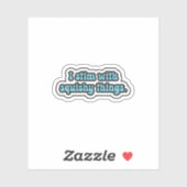 Ik stim met malse dingen blauwe neurodiversiteit sticker (Vel)