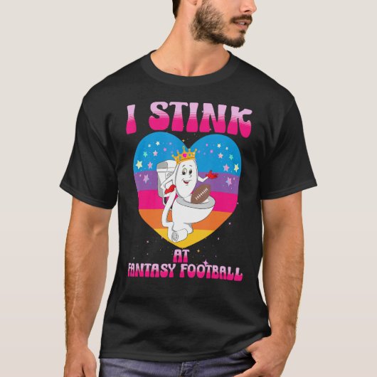 Ik stink bij Fantasy Football Toilet League Loser  T-shirt (Voorkant)