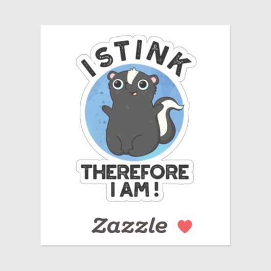 Ik stink daarom ben ik grappig dier stinkpop sticker (Vel)