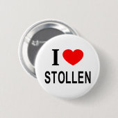 Ik ❤️ STOLLEN Ik hou van STOLLEN Ik hart STOLLEN Ronde Button 5,7 Cm (Voorkant /achterkant)
