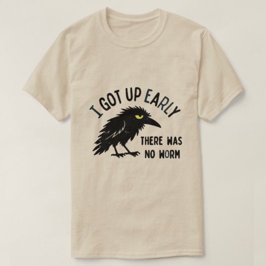 IK STOND VROEG OP T-SHIRT (Design voorkant)