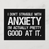 Ik stoor niet met angst grappig briefkaart (Voorkant)