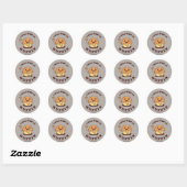 Ik stop bij Muffin Ronde Sticker (Vel)