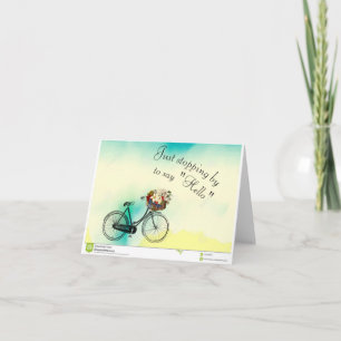 Ik stop even met hallo zeggen notitiekaartje