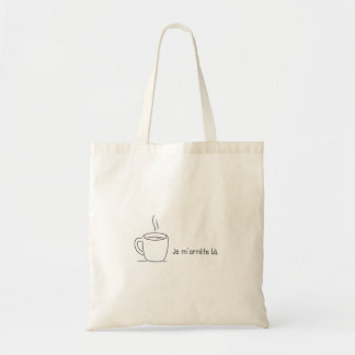 Ik stop hier. tote bag