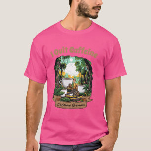 Ik stop met cafeïne Grappige koffie Meme Koffie li T-shirt