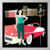 Ik stop met Mah Jongg Retro House Poster (Voorkant)