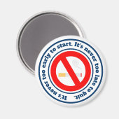 Ik stop met motivatie woorden magneet (Voorkant / Achterkant)