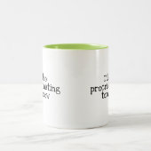 Ik stop morgen met uitstellen tweekleurige koffiemok (Center)