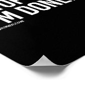 Ik stop niet als ik moe ben, als ik klaar ben... poster (Hoek)