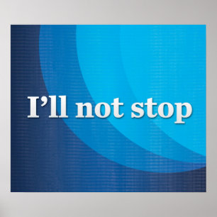 Ik stop niet poster