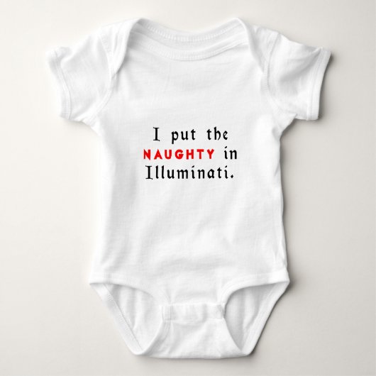 Ik Stopte Het Stoute In Illuminati Romper (Voorkant)