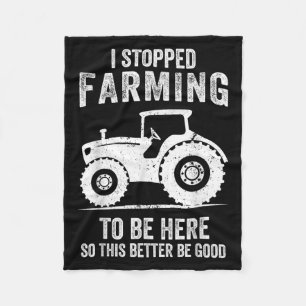 Ik stopte met boeren om hier grappige landbouw te fleece deken