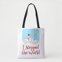 Ik stopte met de World Snowman Tote Bag