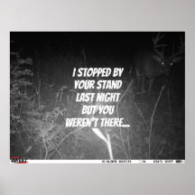 Ik stopte met je poster.