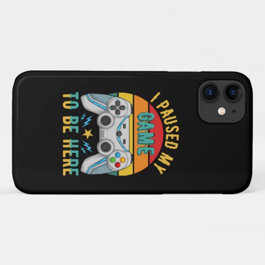 ik stopte mijn spel even Case-Mate iPhone case (Achterkant (horizontaal))