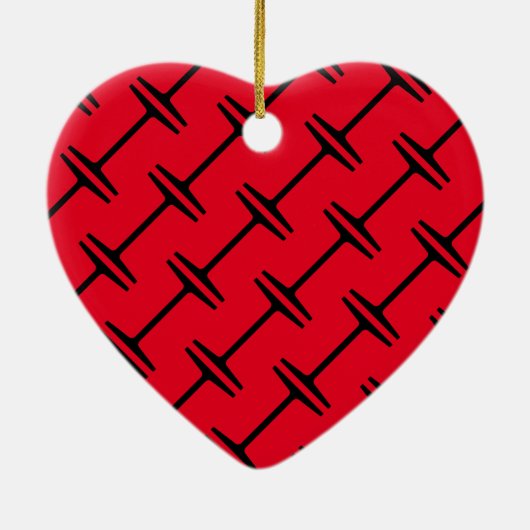 Ik straal keramisch ornament (Achterkant)