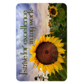 "Ik streef naar uitmuntendheid" Motivatie Affirmat Magneet (Verticaal)