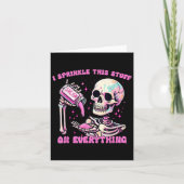 Ik strooi dit spul op alles sarcasme skelet kaart (Voorkant)