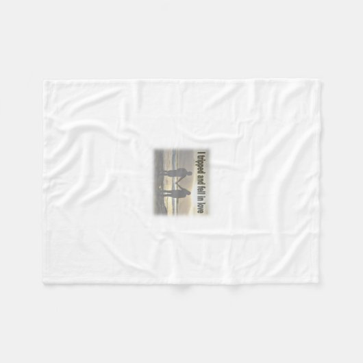 Ik struikelde en werd verliefd fleece deken (Voorkant (Horizontaal))