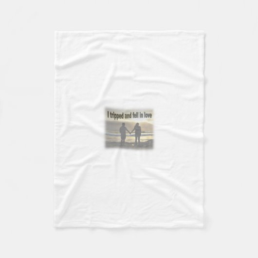 Ik struikelde en werd verliefd fleece deken (Voorkant)