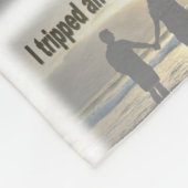 Ik struikelde en werd verliefd fleece deken (Hoek)