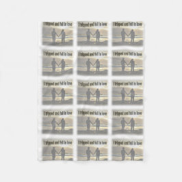 Ik struikelde en werd verliefd fleece deken