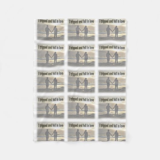 Ik struikelde en werd verliefd fleece deken (Voorkant)