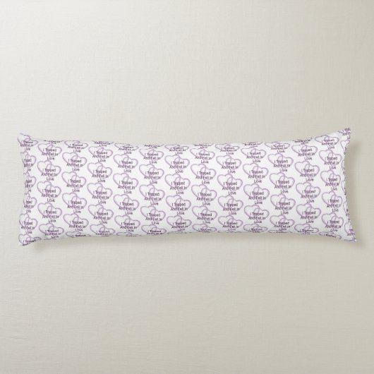 Ik struikelde en werd verliefd lichaamskussen (Achterkant)