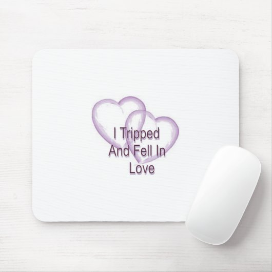 Ik struikelde en werd verliefd muismat (Met muis)