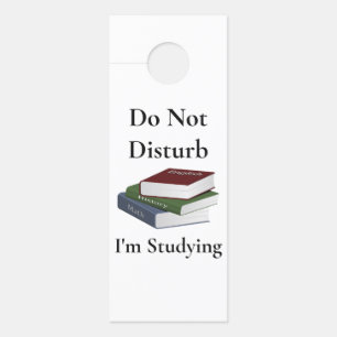 Ik studeer deurhanger