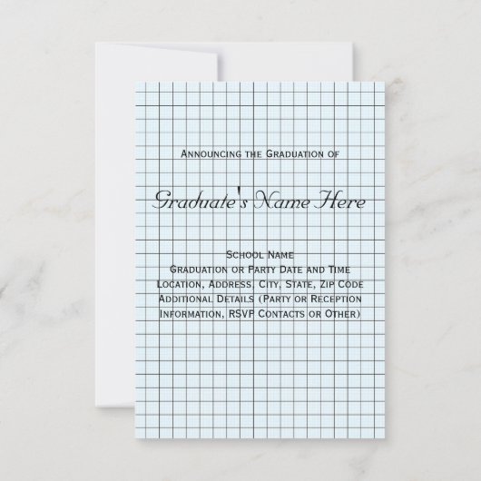 Ik studeerde af in het compositieboek kaart (Achterkant)