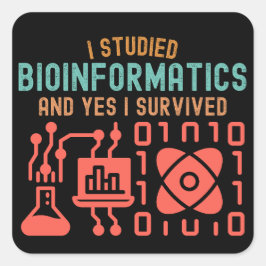 Ik studeerde bio-informatica en ja ik overleefde vierkante sticker