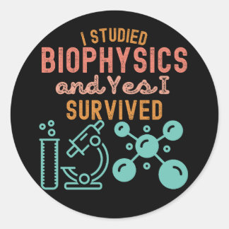 Ik studeerde biofysica en ja, ik overleefde ronde sticker