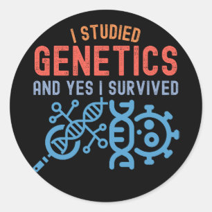 Ik studeerde genetica en ja, ik overleefde ronde sticker