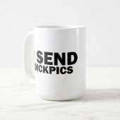 Ik stuur dickpics koffiemok (Voorkant links)